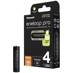 Panasonic Eneloop Pro Επαναφορτιζόμενες Μπαταρίες AAA Ni-MH 930mAh 1.2V 4τμχ (8607546) (PAN8607546) Panasonic Eneloop Pro Επαναφορτιζόμενες Μπαταρίες AAA Ni-MH 930mAh 1.2V 4τμχ (8607546) (PAN8607546)