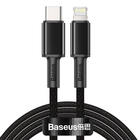 Baseus High Density Braided USB-C to Lightning Cable 20W Μαύρο 2m(CATLGD-A01) (BASCATLGD-A01) Baseus High Density Braided USB-C to Lightning Cable 20W Μαύρο 2m(CATLGD-A01) (BASCATLGD-A01)
