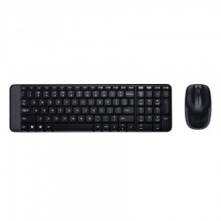 Logitech MK220 Desktop Combo US (Black, Wireless) (LOGMK220US)