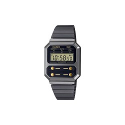 Casio Vintage Edgy Ρολόι Χρονογράφος Μπαταρίας με Μαύρο Μεταλλικό Μπρασελέ (A100WEGG-1A2EF) (CASA100WEGG1A2EF) Casio Vintage Edgy Ρολόι Χρονογράφος Μπαταρίας με Μαύρο Μεταλλικό Μπρασελέ (A100WEGG-1A2EF) (CASA100WEGG1A2EF)
