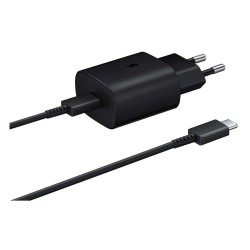 Samsung Φορτιστής με Θύρα USB-C και Καλώδιο 1m USB-C 25W Μαύρος (TA800XBEGWW) (SAMTA800XBEGWW) Samsung Φορτιστής με Θύρα USB-C και Καλώδιο 1m USB-C 25W Μαύρος (TA800XBEGWW) (SAMTA800XBEGWW)