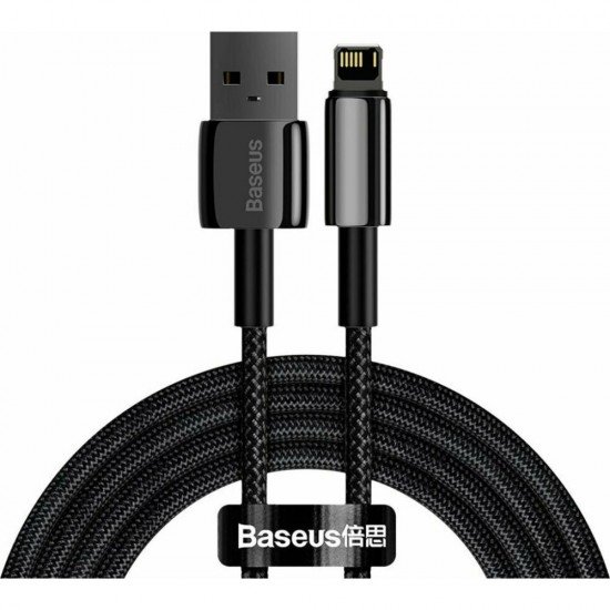 Baseus Tungsten Gold Cable USB To Ip 2.4a 2m Black (CALWJ-A01) (BASCALWJ-A01) Baseus Tungsten Gold Cable USB To Ip 2.4a 2m Black (CALWJ-A01) (BASCALWJ-A01)