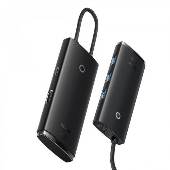 Baseus Lite Series Hub 5w1 USB-C to 3x USB 3.0 + USB-C + HDMI (black) (WKQX040001) (BASWKQX040001) Baseus Lite Series Hub 5w1 USB-C to 3x USB 3.0 + USB-C + HDMI (black) (WKQX040001) (BASWKQX040001)