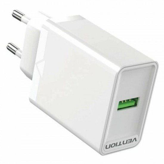 VENTION USB Wall Charger (18W) EU White (FABW0-EU) (VENFABW0-EU) VENTION USB Wall Charger (18W) EU White (FABW0-EU) (VENFABW0-EU)