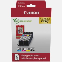 Canon Μελάνι Inkjet CLI-581 CMYK (2106C006) (CANCLI-581PMP) Canon Μελάνι Inkjet CLI-581 CMYK (2106C006) (CANCLI-581PMP)