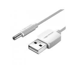 VENTION USB to DC 3.5mm Barrel Jack Power Cable 0.5M White (CEXWD) (VENCEXWD) VENTION USB to DC 3.5mm Barrel Jack Power Cable 0.5M White (CEXWD) (VENCEXWD)