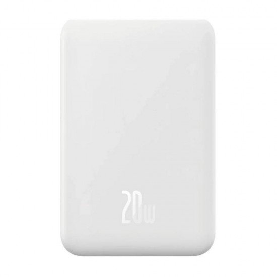 Baseus Powerbank Magnetic Mini 20000mAh USB-C 20W MagSafe white (PPCX150002) (BASPPCX150002) Baseus Powerbank Magnetic Mini 20000mAh USB-C 20W MagSafe white (PPCX150002) (BASPPCX150002)