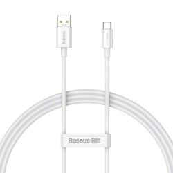 Baseus Superior Series Cable USB to USB-C 65W PD 1m white (CAYS000902) (BASCAYS000902) Baseus Superior Series Cable USB to USB-C 65W PD 1m white (CAYS000902) (BASCAYS000902)