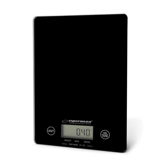 Esperanza Ψηφιακή Ζυγαριά Κουζίνας 1gr/5kg Black (EKS002K) (ESPEKS002K)