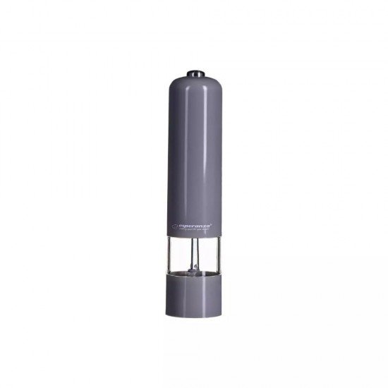 Esperanza Ηλεκτρικός Μύλος Πιπεριού Inox σε Γκρι Χρώμα 23cm (EKP001E) (ESPEKP001E) Esperanza Ηλεκτρικός Μύλος Πιπεριού Inox σε Γκρι Χρώμα 23cm (EKP001E) (ESPEKP001E)