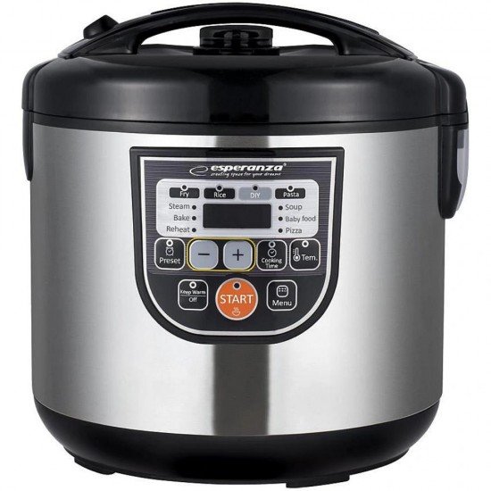 Esperanza Πολυμάγειρας 860W με Χωρητικότητα 5lt Ασημί (EKG011) (ESPEKG011) Esperanza Πολυμάγειρας 860W με Χωρητικότητα 5lt Ασημί (EKG011) (ESPEKG011)