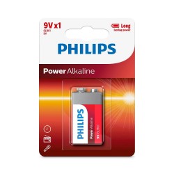 Αλκαλική Μπαταρία 9V Philips Power 1 Τμχ (6LR61P1B/10) (PHI6LR61P1B-10) Αλκαλική Μπαταρία 9V Philips Power 1 Τμχ (6LR61P1B/10) (PHI6LR61P1B-10)