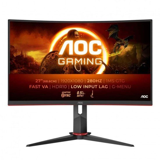 AOC C27G2Z3/BK FHD Ergonomic Gaming Monitor 27