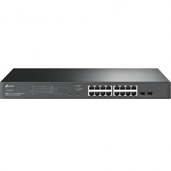 TP-Link JetStream 18-Port Gigabit Smart Switch with 16-Port PoE+ (SG2218P) (TPTL-SG2218P) TP-Link JetStream 18-Port Gigabit Smart Switch with 16-Port PoE+ (SG2218P) (TPTL-SG2218P)