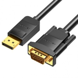 VENTION DisplayPort to VGA Cable 2M Black (HBLBH) (VENHBLBH) VENTION DisplayPort to VGA Cable 2M Black (HBLBH) (VENHBLBH)