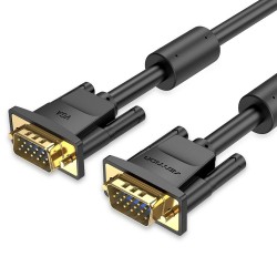VENTION VGA (3+6) Male to Male Cable with Ferrite Cores 20M Black (DAEBQ) (VENDAEBQ) VENTION VGA (3+6) Male to Male Cable with Ferrite Cores 20M Black (DAEBQ) (VENDAEBQ)