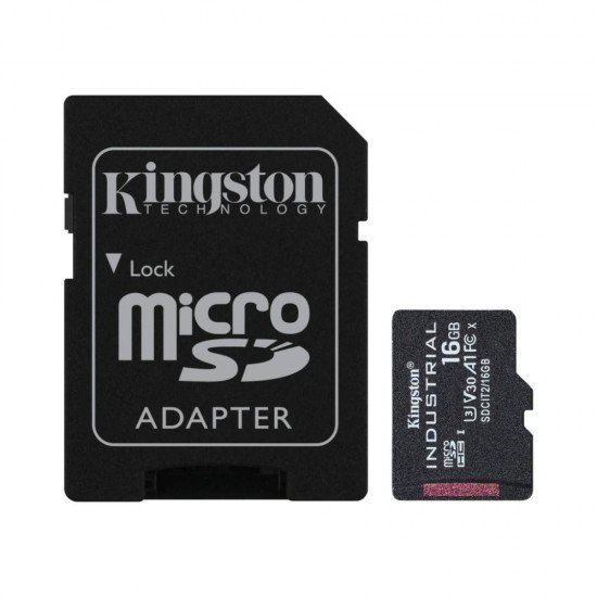 Kingston Industrial flash memory card 16 GB microSDHC UHS I (SDCIT2/16GB) (KINSDCIT2-16GB) Kingston Industrial flash memory card 16 GB microSDHC UHS I (SDCIT2/16GB) (KINSDCIT2-16GB)