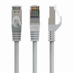 Cablexpert F/FTP Cat.6 Καλώδιο Δικτύου Ethernet 0.25m Γκρι (PP6-0.25M) (GEMPP6-0.25M)