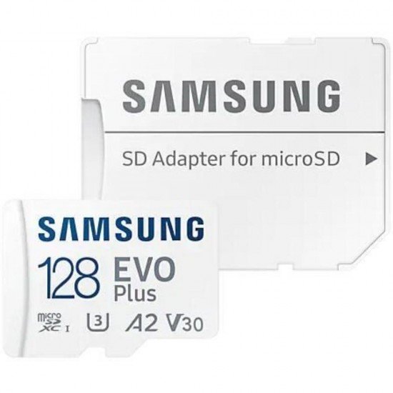 Samsung Evo Plus microSDXC 128GB Class 10 U3 UHS-I with Adapter (MB-MC128SA/EU) (SAMMB-MC128SA-EU)