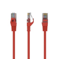 Cablexpert U/UTP Cat.6 Καλώδιο Δικτύου Ethernet 0.25m Κόκκινο (PP6U-0.25M/R) (GEMPP6U-0.25M-R)