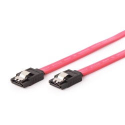 Cablexpert Cc-SATAm-data-xl Cable For SATA Data Iii (6gb/s) Drives 100cm Metal Latches Red (CC-SATAM-DATA-XL) (GEMCC-SATAM-DATA-XL)