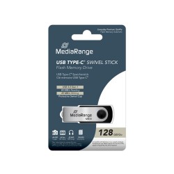 MediaRange USB 3.2 Gen1 Type-C® flash drive, 128GB (MR1954) MediaRange USB 3.2 Gen1 Type-C® flash drive, 128GB (MR1954)