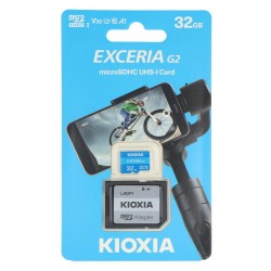 Kioxia Exceria microSDHC 32GB Class 10 U1 UHS-I με αντάπτορα (LMEX1L032GG2) (KIOLMEX1L032GG2) Kioxia Exceria microSDHC 32GB Class 10 U1 UHS-I με αντάπτορα (LMEX1L032GG2) (KIOLMEX1L032GG2)