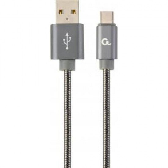 Gembird Cc- USB2s-amcm-2m-bg USB-C 2.0 Cable (Am/cm) Metal Plugs, Spiral Braid, 2m, Metallic Gray (CC-USB2S-AMCM-2M-BG) (GEMCC-USB2S-AMCM-2M-BG) Gembird Cc- USB2s-amcm-2m-bg USB-C 2.0 Cable (Am/cm) Metal Plugs, Spiral Braid, 2m, Metallic Gray (CC-USB2S-AMCM-2M-BG) (GEMCC-USB2S-AMCM-2M-BG)