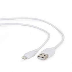 Cablexpert Cc- USB2-amlm-2m-w USB To 8-pin Cable Charging Transmission (Ipad,iphone5/6/7/8/x) 2m White (CC-USB2-AMLM-2M-W) (GEMCC-USB2-AMLM-2M-W)