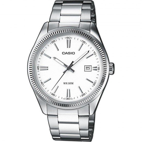 Casio Stainless Steel Ρολόι Μπαταρίας με Ασημί Μεταλλικό Μπρασελέ (MTP-1302PD-7A1VEF) (CASMTP-1302PD-7A1VEF) Casio Stainless Steel Ρολόι Μπαταρίας με Ασημί Μεταλλικό Μπρασελέ (MTP-1302PD-7A1VEF) (CASMTP-1302PD-7A1VEF)