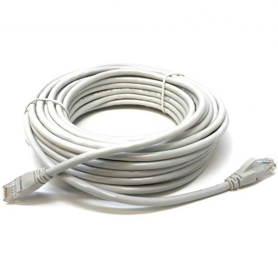Gembird Patchcord RJ45 Potted Cover CAT. 5e UTP 20m Gray (PP12-20M) (GEMPP12-20M)