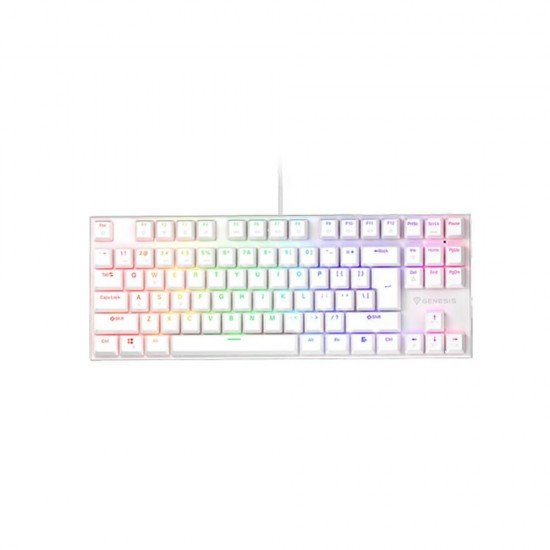 Genesis Gaming Keyboard Thor 303 Tkl White US Mechanical RGB, Brown Switch, Hot Swap (NKG-1862) (GNSNKG-1862) Genesis Gaming Keyboard Thor 303 Tkl White US Mechanical RGB, Brown Switch, Hot Swap (NKG-1862) (GNSNKG-1862)