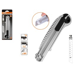 Shind Φαλτσετα Αλουμινιου Με 5 Λαμες 18mm (SHI-37552) (SHI37552)