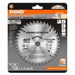 Shind Διαμαντοδισκος Κοπης Ξυλου Φ125 (SHI-94955) (SHI94955)