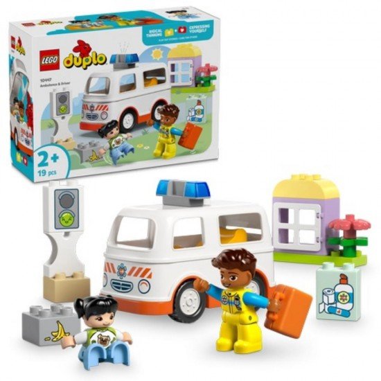 Lego Duplo Town Ambulance With Driver (10447) (LGO10447)