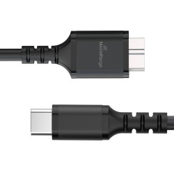MediaRange USB 3.0 Micro-B to USB Type-C Cable, 50cm, Black (MRCS257) MediaRange USB 3.0 Micro-B to USB Type-C Cable, 50cm, Black (MRCS257)