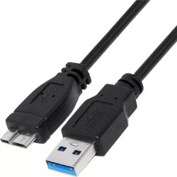 MediaRange USB-A to Micro-B USB 3.0 Charge and Sync Cable, USB 3.0, 5 Gbps, 5W max., 1.8m, Black (MRCS240) MediaRange USB-A to Micro-B USB 3.0 Charge and Sync Cable, USB 3.0, 5 Gbps, 5W max., 1.8m, Black (MRCS240)