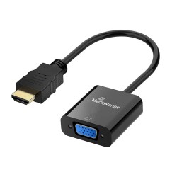 MediaRange HDMI to VGA (HD15) Video Converter, 20cm, Black (MRCS231) MediaRange HDMI to VGA (HD15) Video Converter, 20cm, Black (MRCS231)