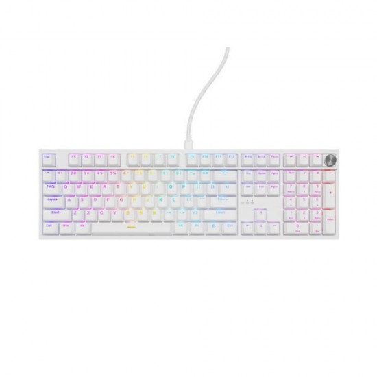 Genesis Gaming Keyboard Thor 404 US RGB Mechanical White Outemu Peach Silent (NKG-2300) (GNSNKG-2300) Genesis Gaming Keyboard Thor 404 US RGB Mechanical White Outemu Peach Silent (NKG-2300) (GNSNKG-2300)
