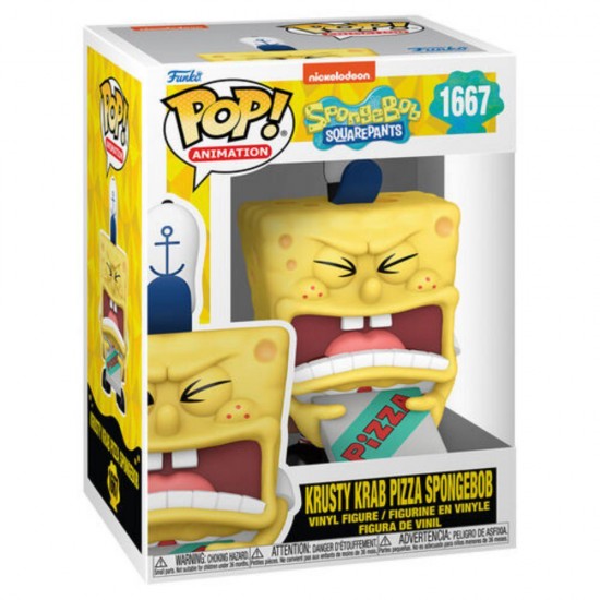 Funko Pop! Animation: Spongebob Squarepants- Krusty Krab Pizza Spongebob #1667 (FNK57386)