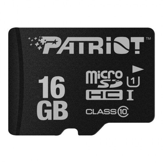 Patriot LX Series 16 GB microSDHC Black UHS-I U1 Class 10 (PSF16GMDC10) (PATRPSF16GMDC10)
