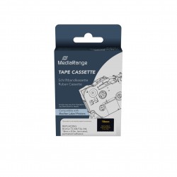 Ετικέτες Γενικής Χρήσης Mediarange (Brother TZ-344/TZe-344) 18mm, 8m, Laminated and Permanent Adhesive, Gold on Black (MRBTZ344) Ετικέτες Γενικής Χρήσης Mediarange (Brother TZ-344/TZe-344) 18mm, 8m, Laminated and Permanent Adhesive, Gold on Black (MRBTZ344)