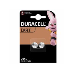 Duracell Electronics Αλκαλικές Μπαταρίες Ρολογιών LR43 1.5V 2τμχ (DELR43)(DURDELR43)