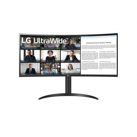 LG 34WR55QK-B Ultrawide QHD HDR Curved Monitor 34