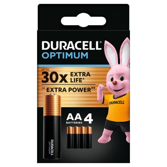 Duracell OPTIMUM LR6 AA Alkaline Battery (blister) (DUR19534) Duracell OPTIMUM LR6 AA Alkaline Battery (blister) (DUR19534)