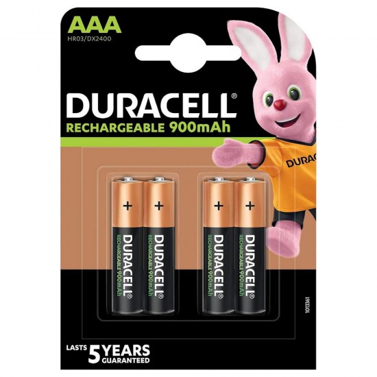 Duracell Recharge R03 AAA 900 mAh rechargeable batteries (blister) (DUR13364)