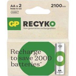GP ReCyko 2100mAh rechargeable batteries AA / R6 Ni-MH (GPB21001) GP ReCyko 2100mAh rechargeable batteries AA / R6 Ni-MH (GPB21001)