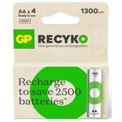 GP ReCyko 1300 mAh rechargeable batteries AA / R6 Ni-MH (GPB20983) GP ReCyko 1300 mAh rechargeable batteries AA / R6 Ni-MH (GPB20983)