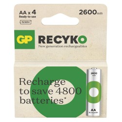 GP ReCyko 2600mAh rechargeable batteries AA / R6 Ni-MH (GPB20440) GP ReCyko 2600mAh rechargeable batteries AA / R6 Ni-MH (GPB20440)