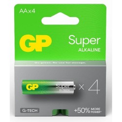 GP Super Alkaline G-TECH LR6/AA Alkaline Battery (GPB20300) GP Super Alkaline G-TECH LR6/AA Alkaline Battery (GPB20300)